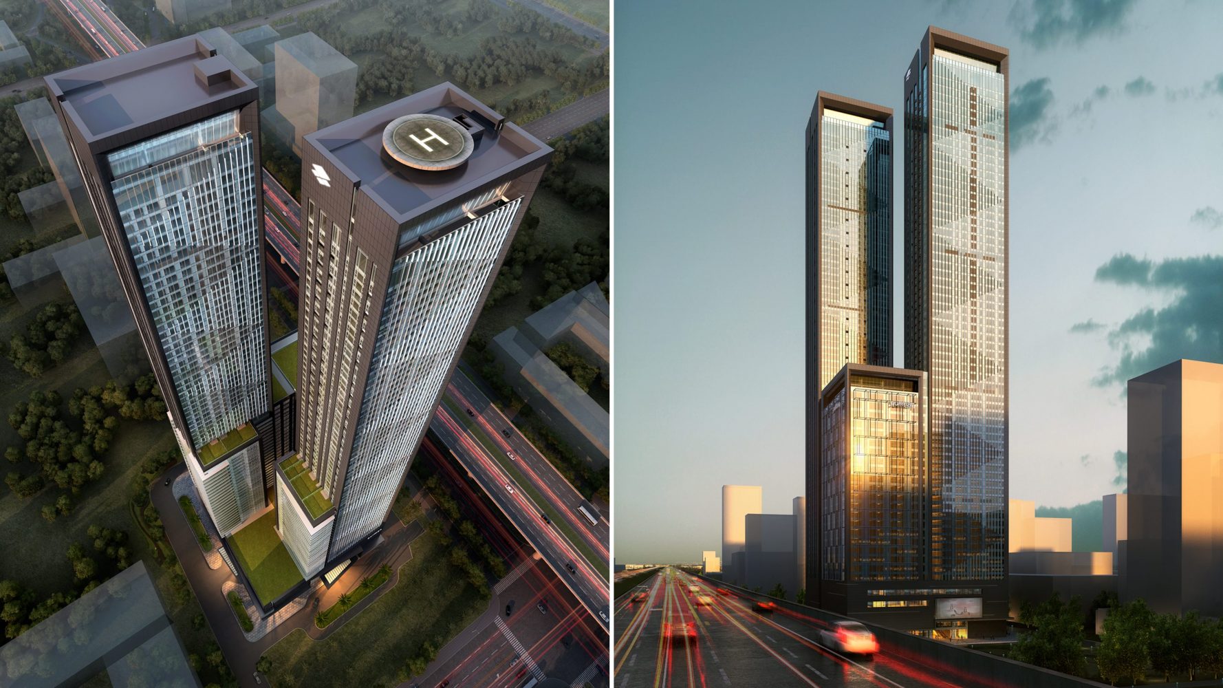 HangZhou ZhuoYue Pullman Hotel and Twin Towers, by Archilier Architecture